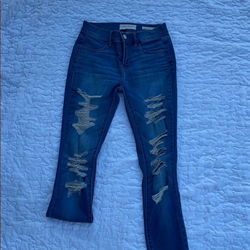 Pacsun Size 24 Skinny Ripped Jean